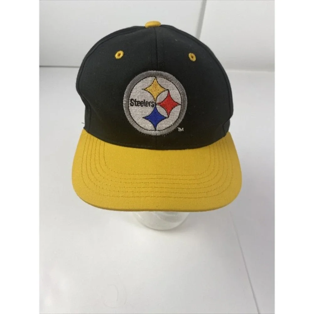 Vintage Pittsburgh Steelers Team NFL Snapback Hat Cap NFL‎ Youth EUC